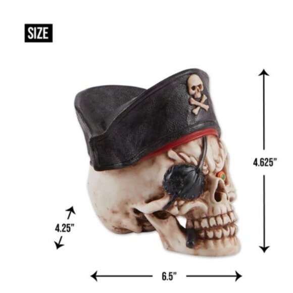 Grinning Pirate Skull - Picture 4 of 5